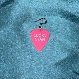 Guitar pick single earring Y2K